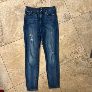 7 for All Mankind The High Waist Ankle Skinny Size 27